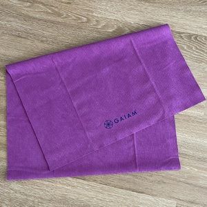 Gaiam No-Slip Hot Yoga Mat Towel
